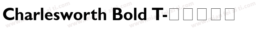 Charlesworth Bold T字体转换
